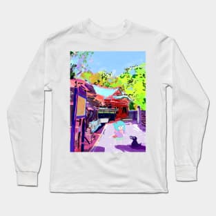 Enoshima Crow Long Sleeve T-Shirt